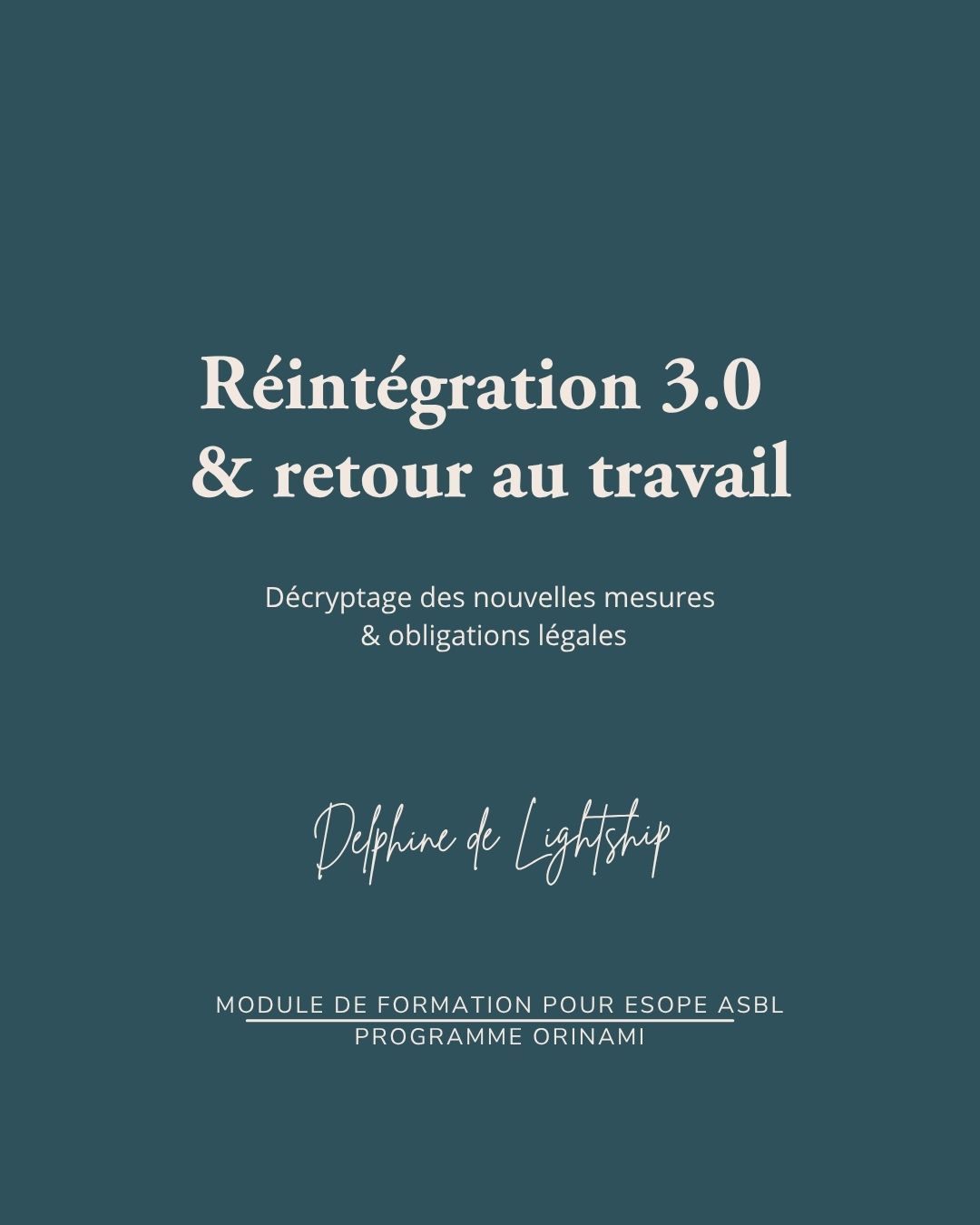 réintégration trajet